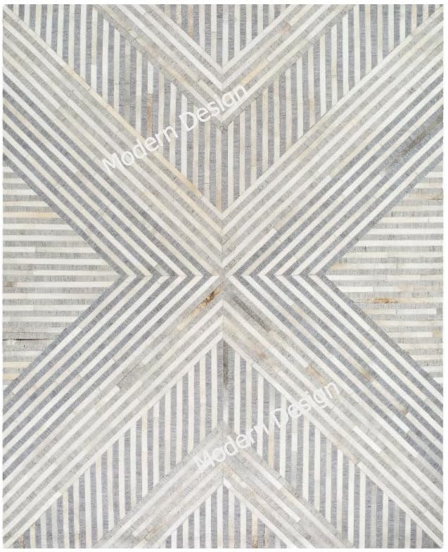 Modern Design Patchwork Cowhide Area Rug