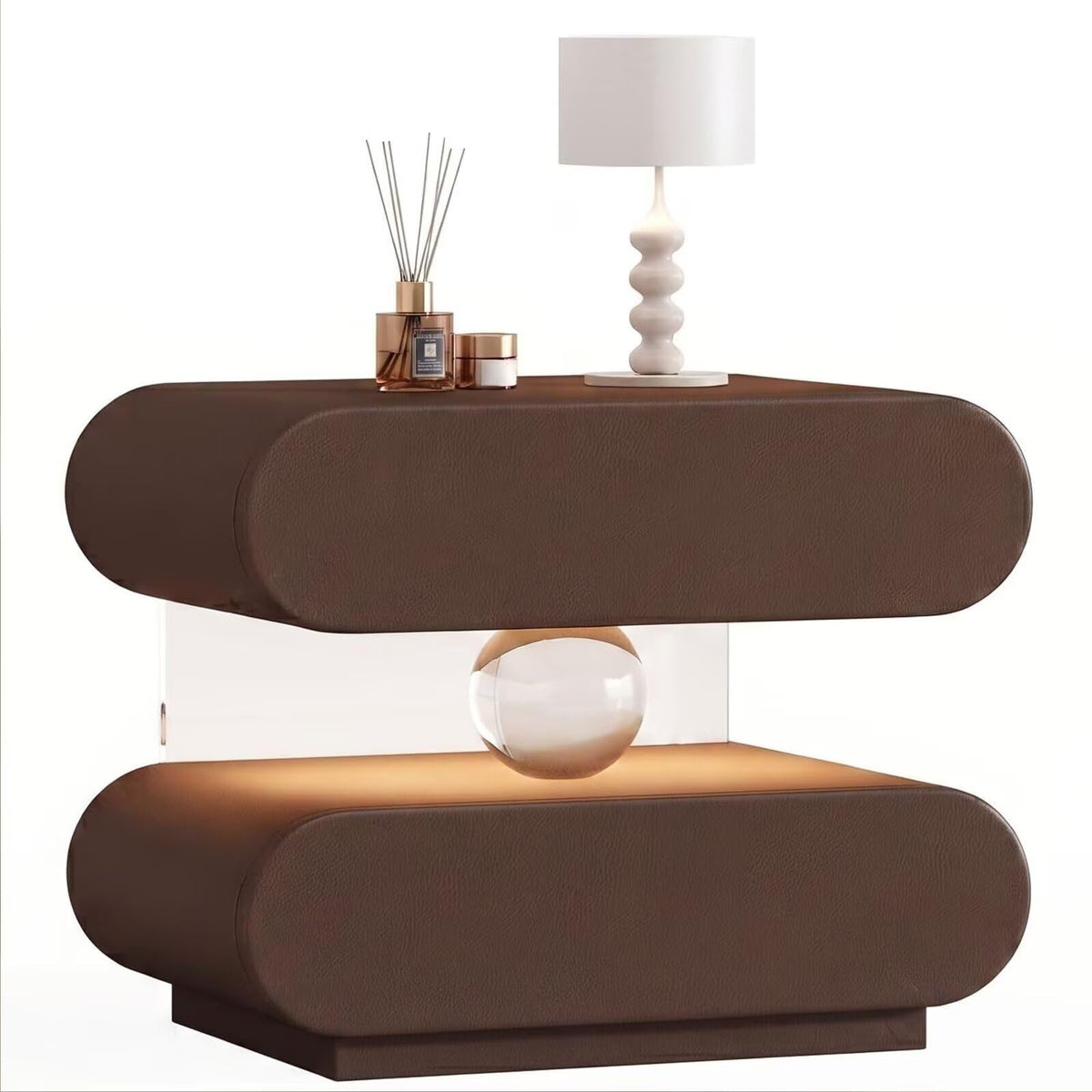 Floating Crystal End Table Auto Sensor Light
