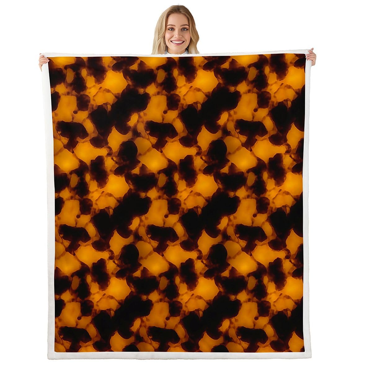 Animal-Print Fleece Throw Blanket