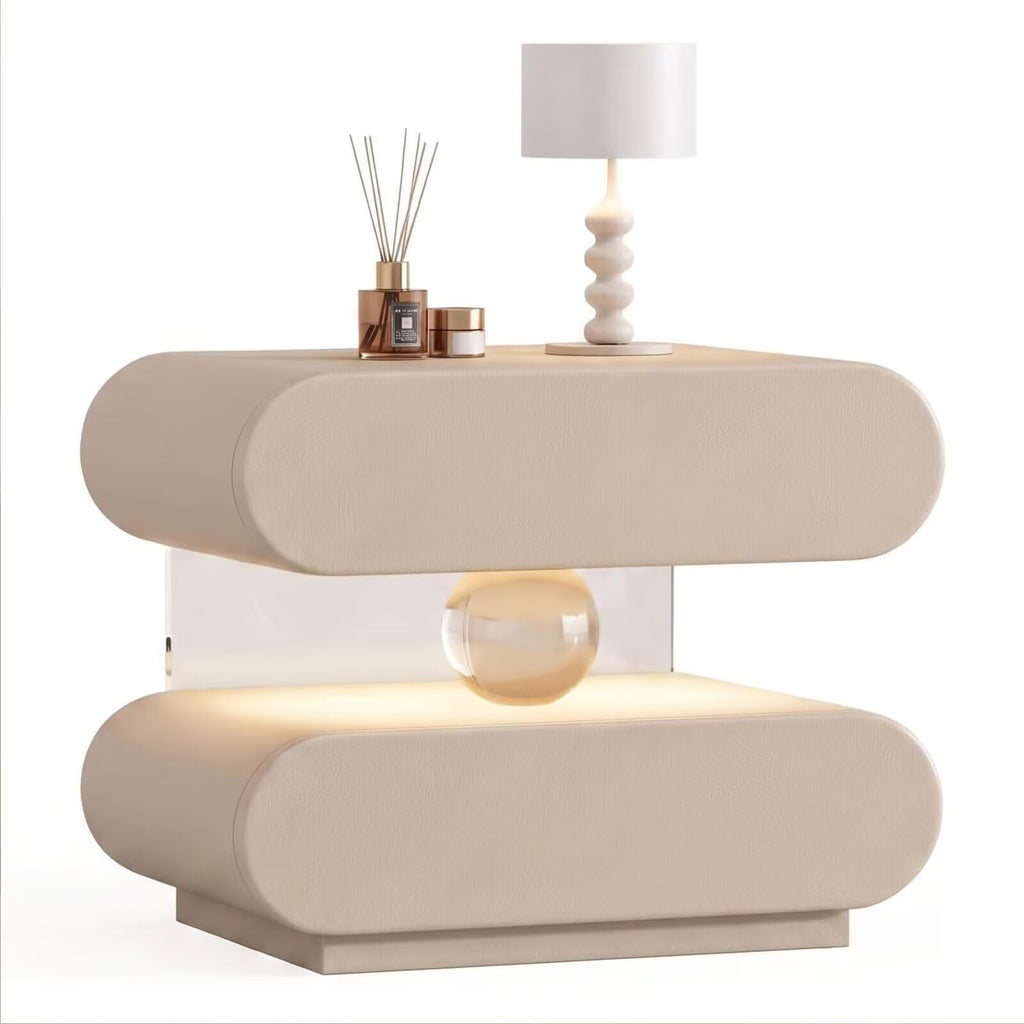 Floating Crystal End Table Auto Sensor Light