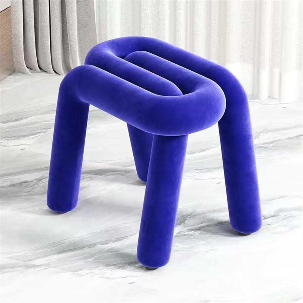 Creative Pin-Shaped Stool, Cornerless Makeup Stool(Pink)