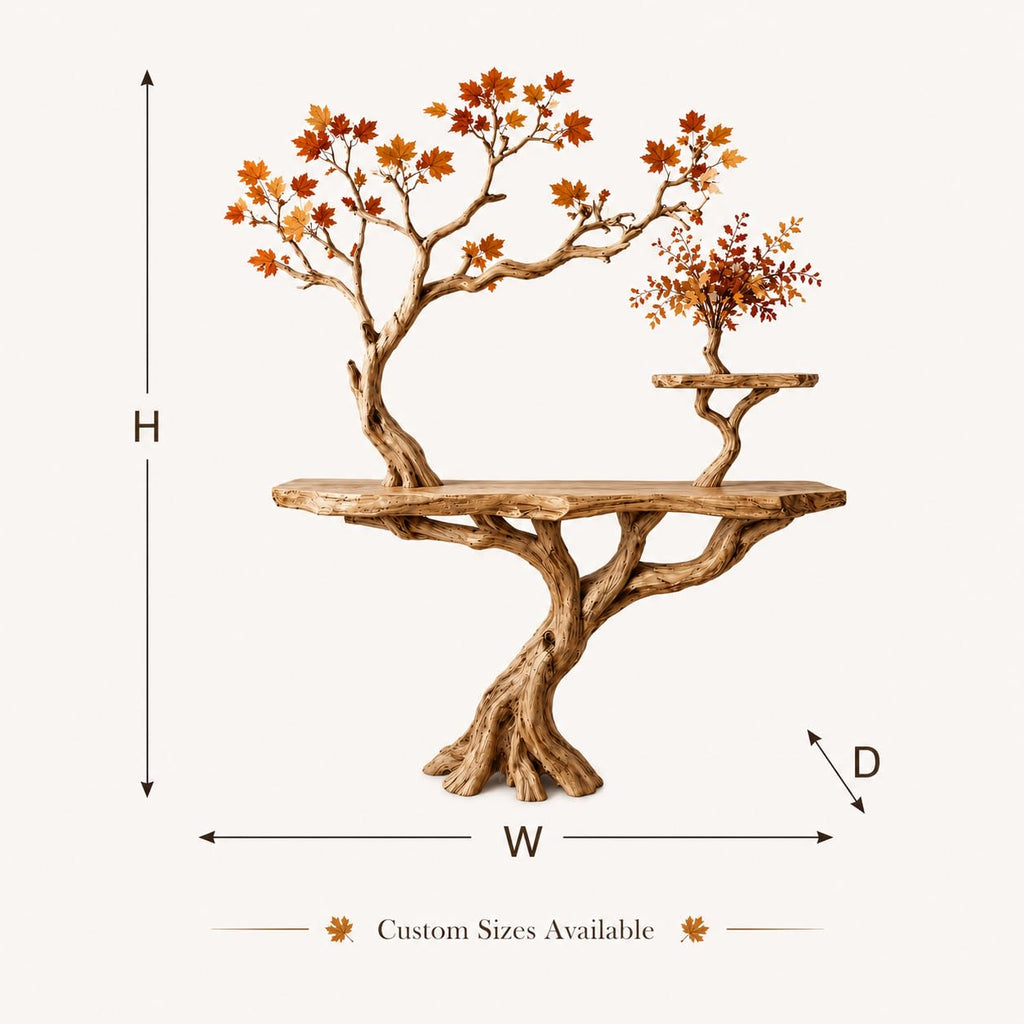 Tree Branch Wood Console Table