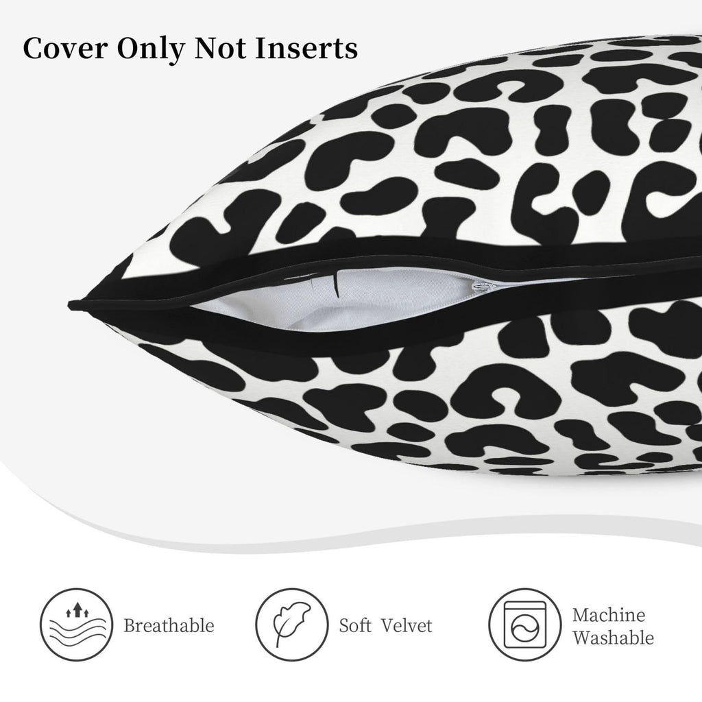 Velvet Animal & Floral Print Pillow Covers
