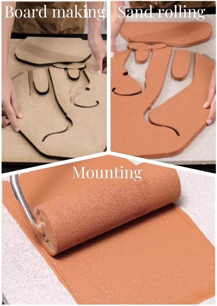 3D Sandstone LED Wall Painting