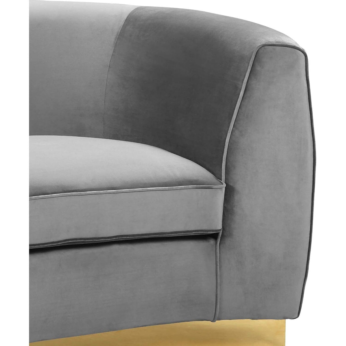Maykoosh Velvet Accent Chair - Modern Living Room Upholstered Seating with Steel