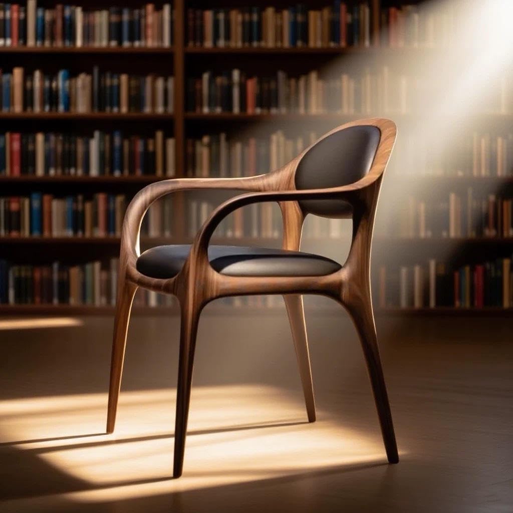 Modern Walnut Dining Chair
