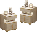 Nightstand Storage Cabinet Set