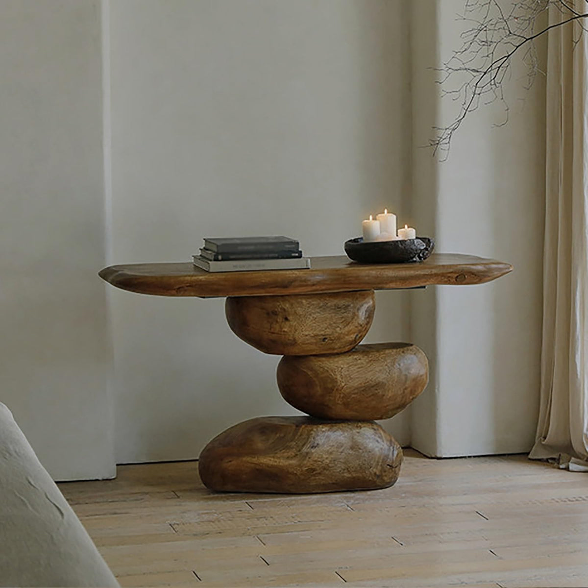 Entry Table Home Decor, Modern Console Table, Entryway Table Wood, Hallway Table, Entrance Table, Foyer Table(Black,120x30cm/47x12in)