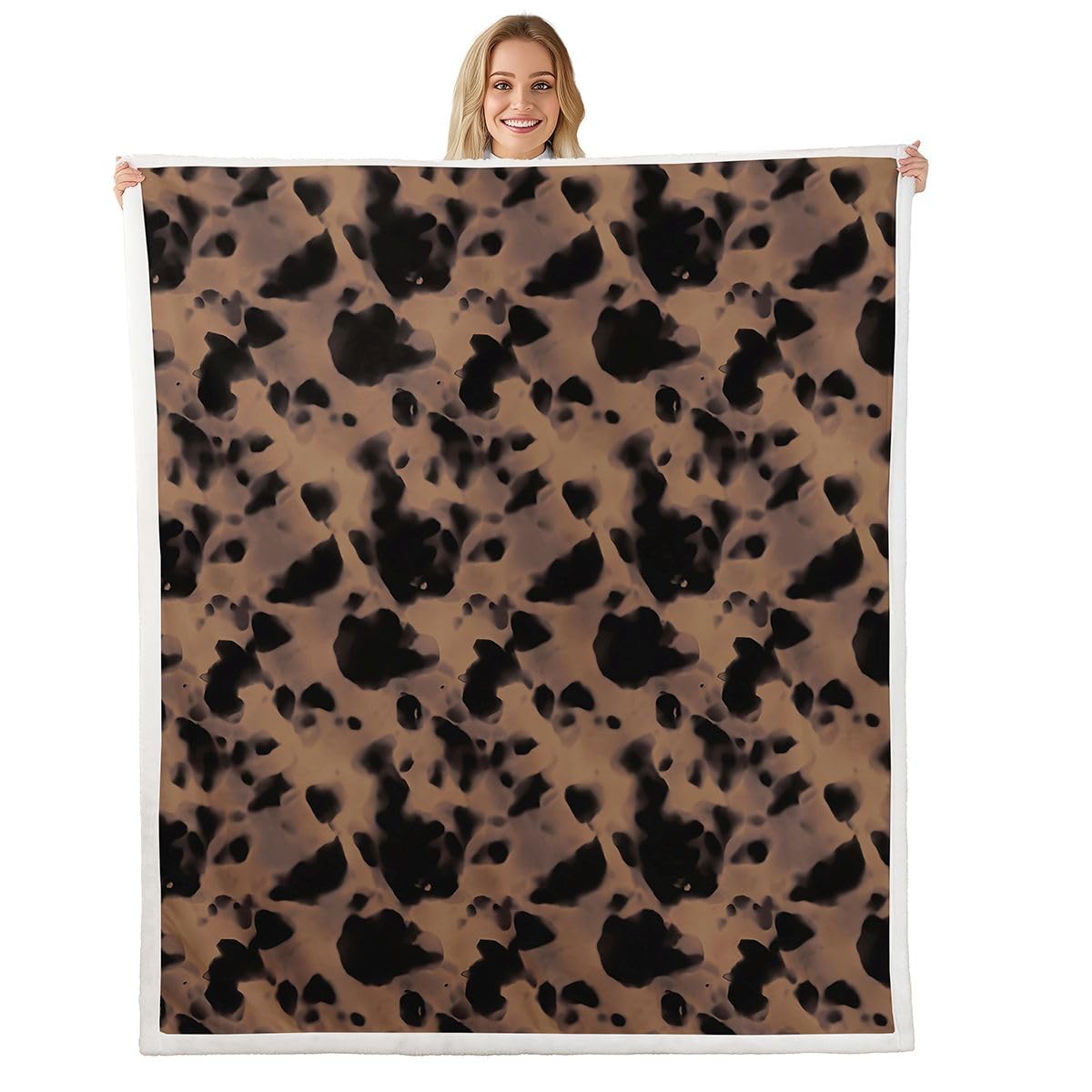 Animal-Print Fleece Throw Blanket