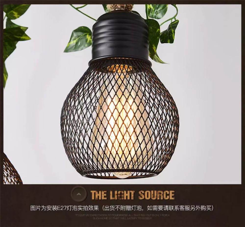 American Pastoral Restaurant Pendant Light LED Retro Creativity Hemp Rope Music