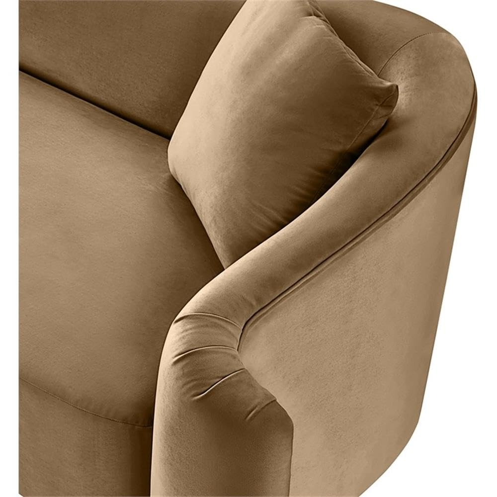 BOWERY HILL Contemporary Velvet Accent Chair