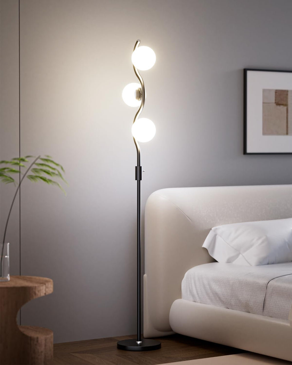 3 Globe Dimmable Tripod Floor Lamp
