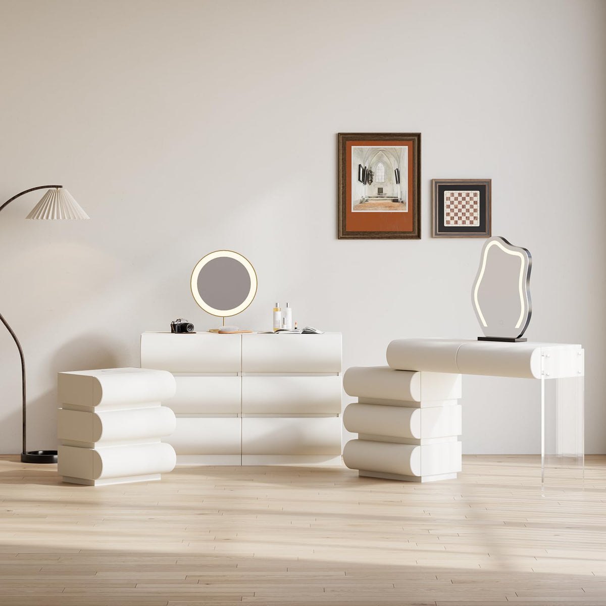 Smart Faux-Leather Nightstand
