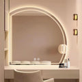 Half-Round LED Vanity Mirror with Motion Sensor