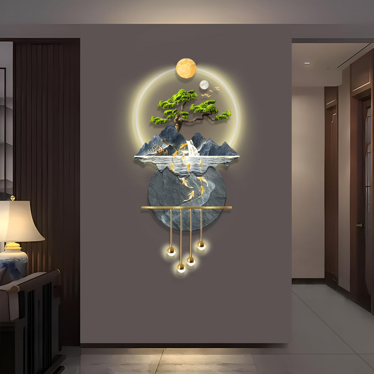 Large 3D LED Wall Art Sculpture