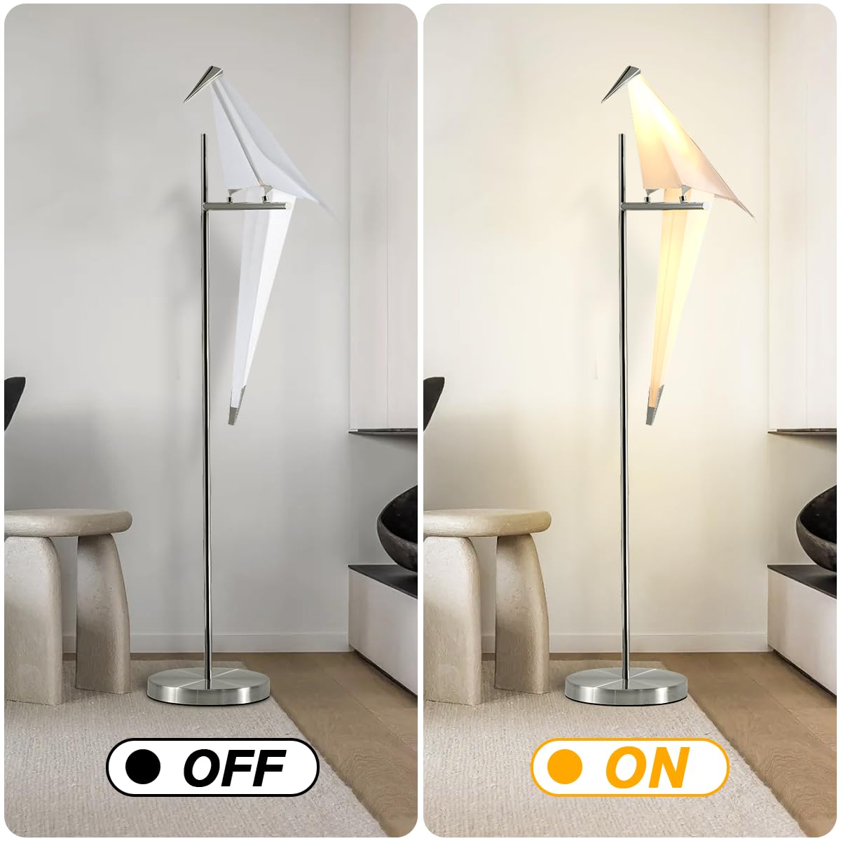 Origami Bird Floor Lamp