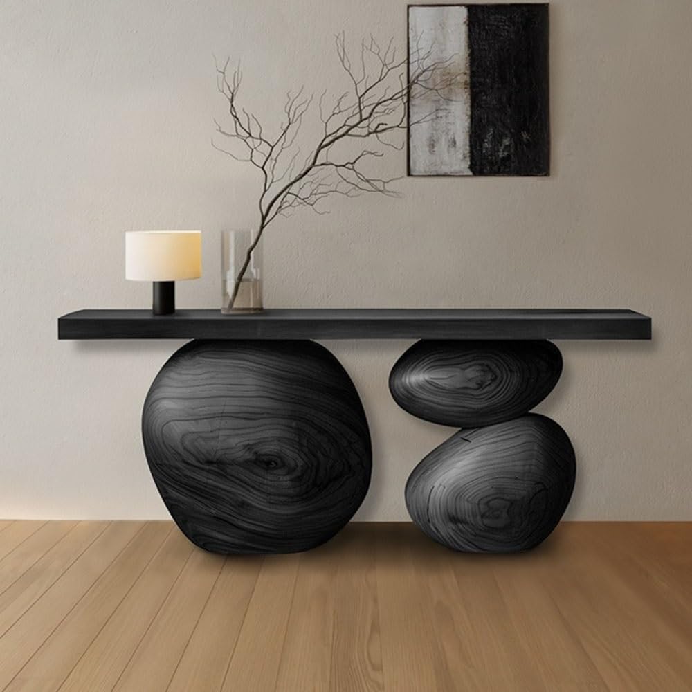 Solid Wood Entryway Console Table