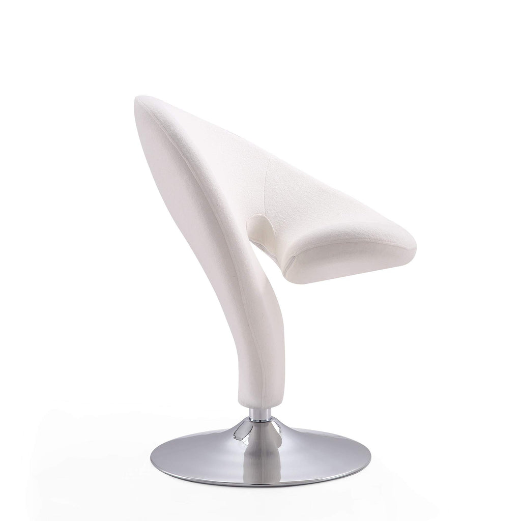 Manhattan Comfort Curl Swivel Accent Chair