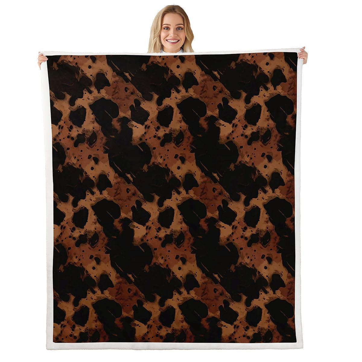 Animal-Print Fleece Throw Blanket