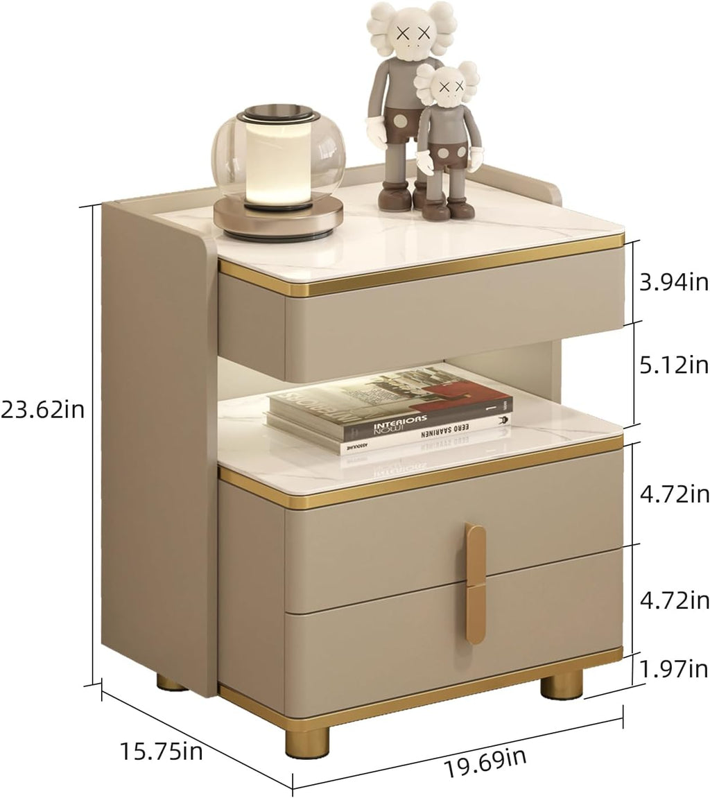 Nightstand Storage Cabinet Set