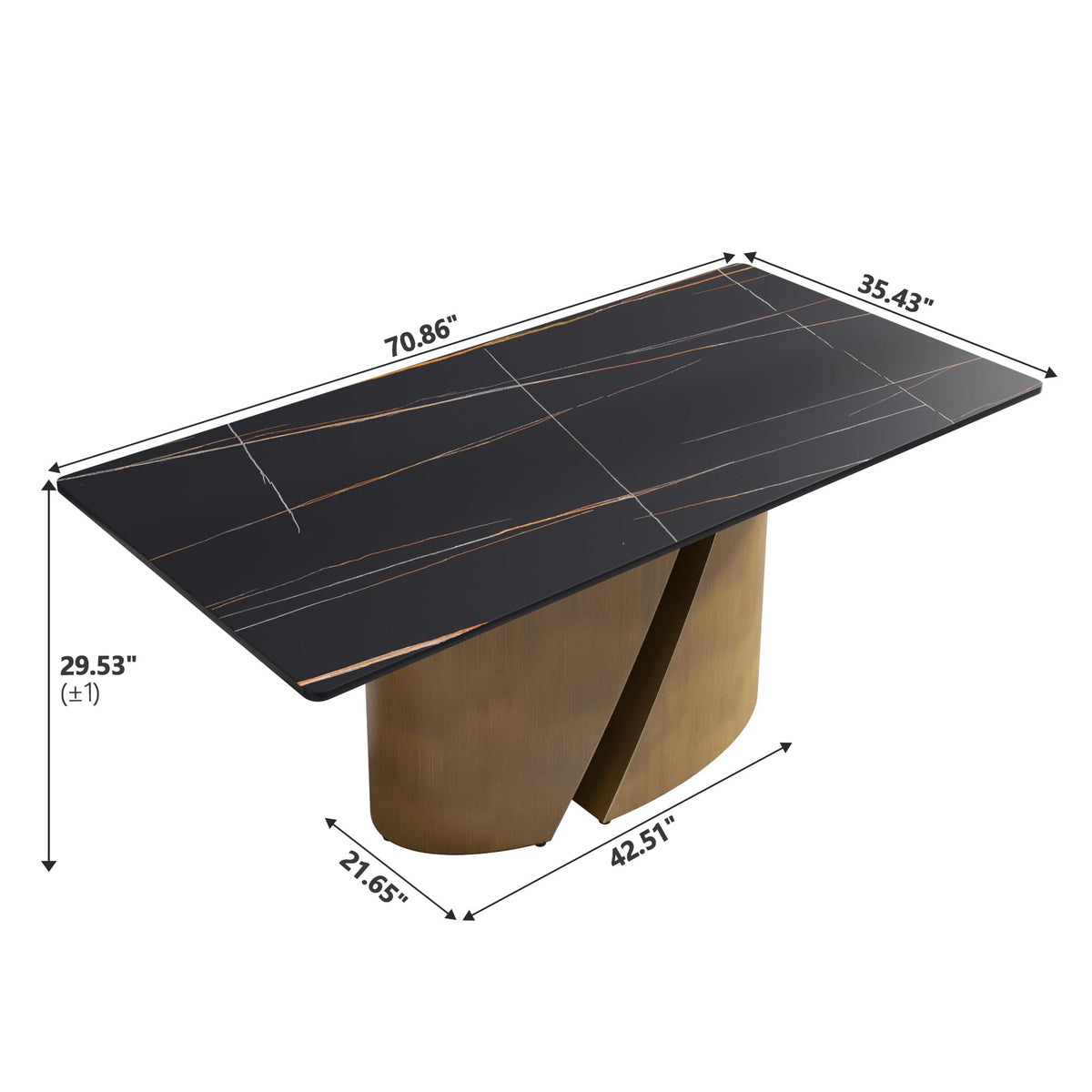 White Sintered-Stone Dining Table