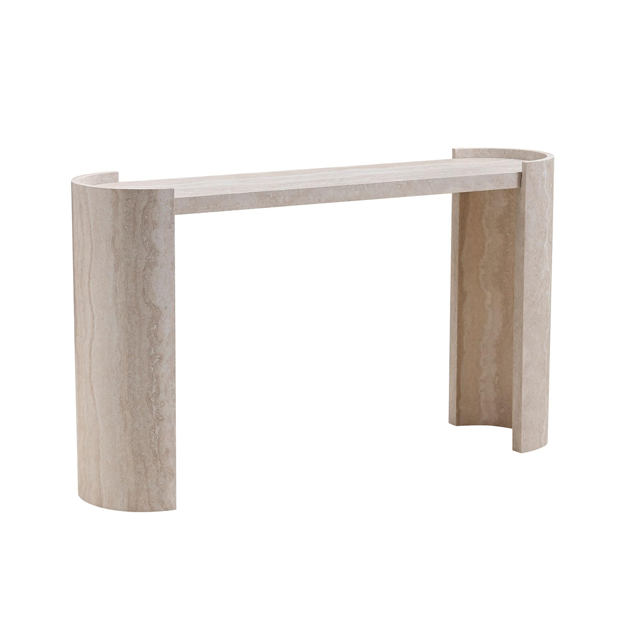 47.24" Fiberglass Entryway Table, Narrow Long Console Table, Modern Wavy Design Sofa Table Entrance Table for Living Room,Foyer,Hallway,No Need Assembly