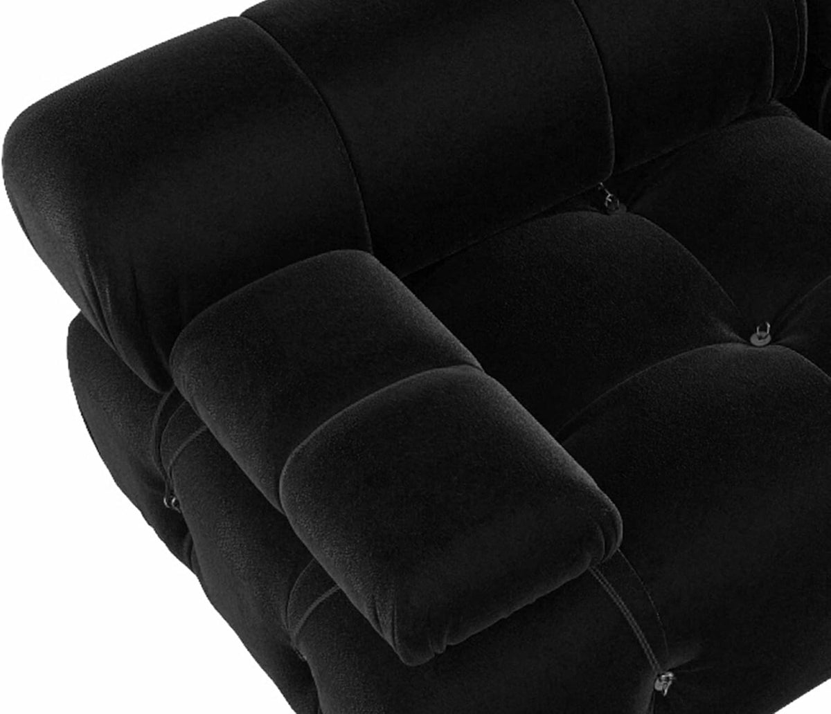 JACH Black Modular Sectional Sofa