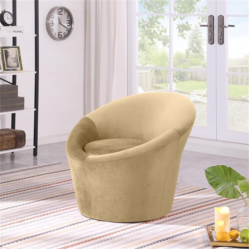BOWERY HILL Contemporary Velvet Accent Chair