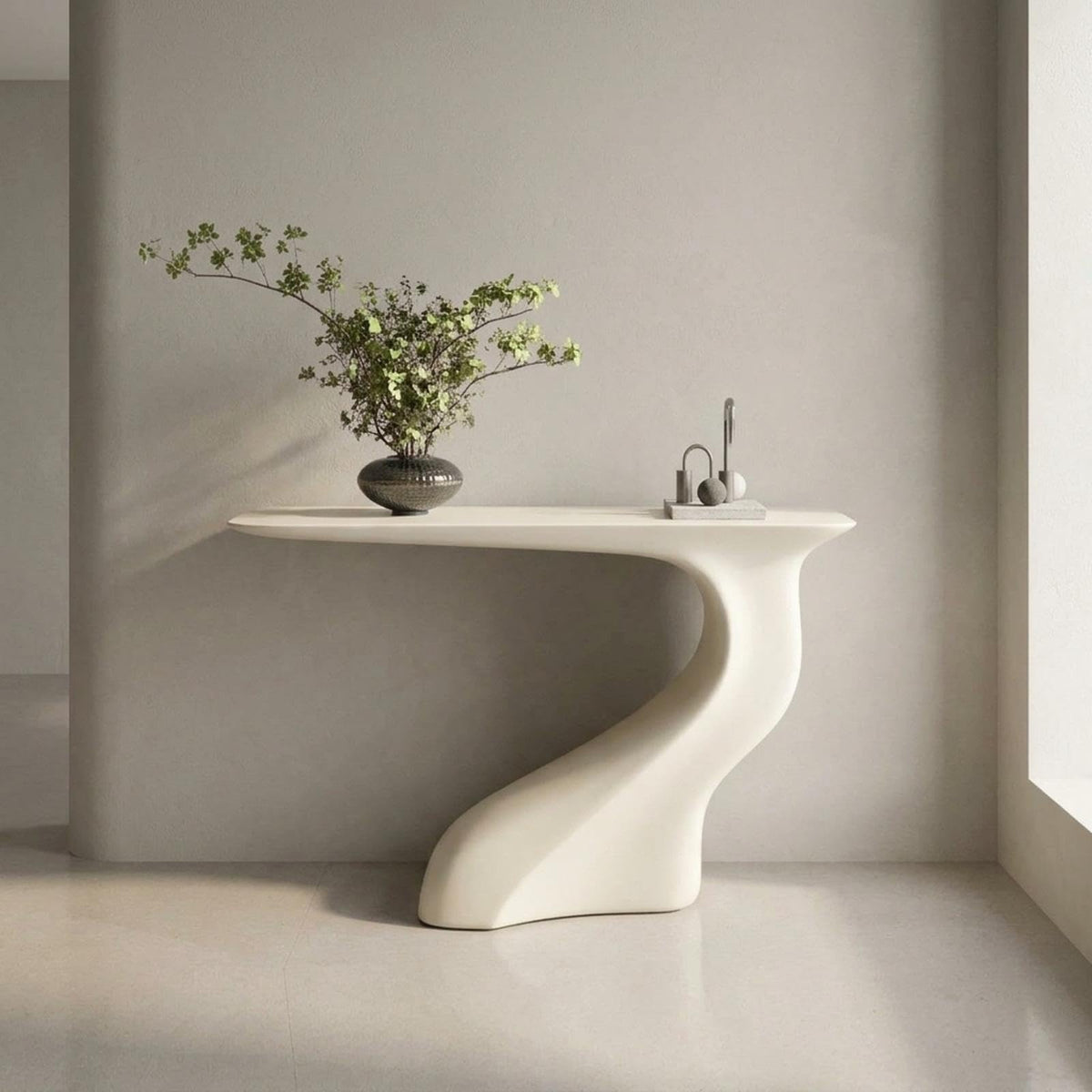 Fiberglass Modern Console Table