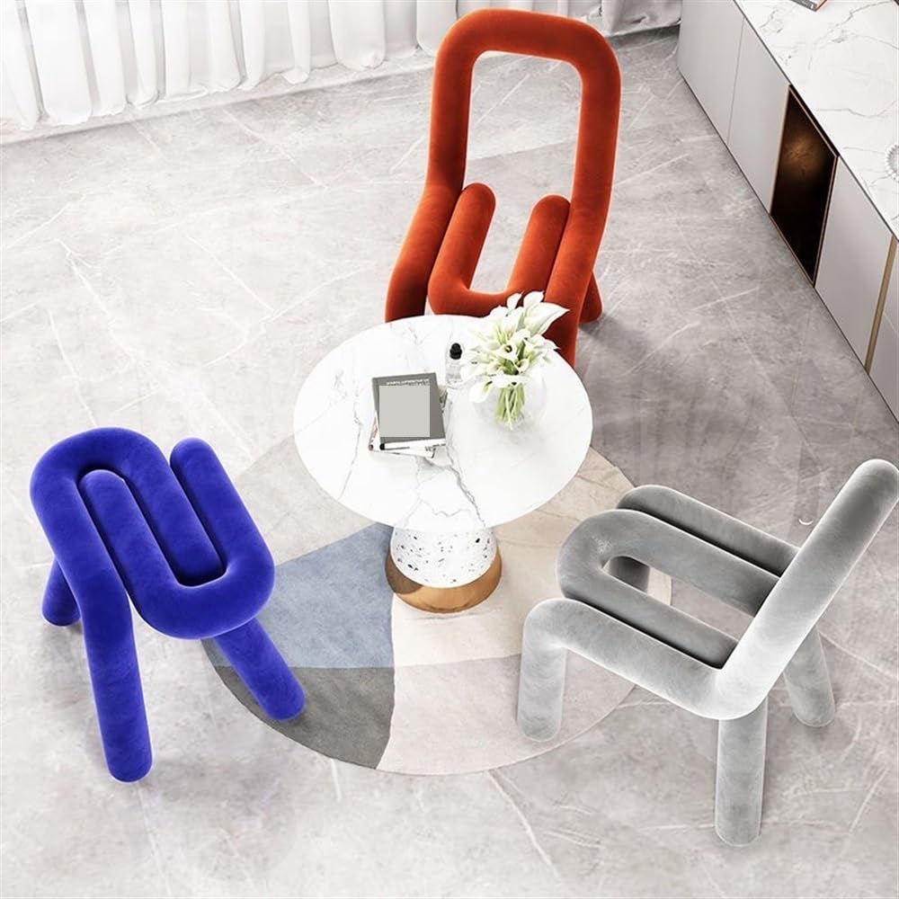 Creative Pin-Shaped Stool, Cornerless Makeup Stool(Pink)
