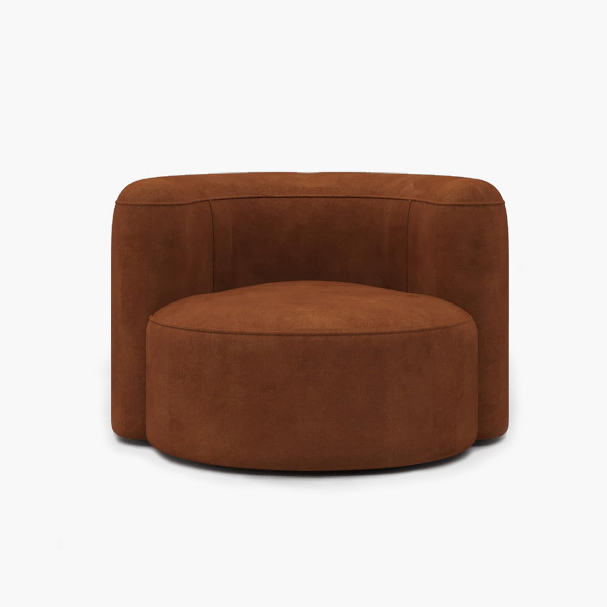Acanva Mellow Tight Curved Back Accent Chairs Set of 2, Velvet Sofa