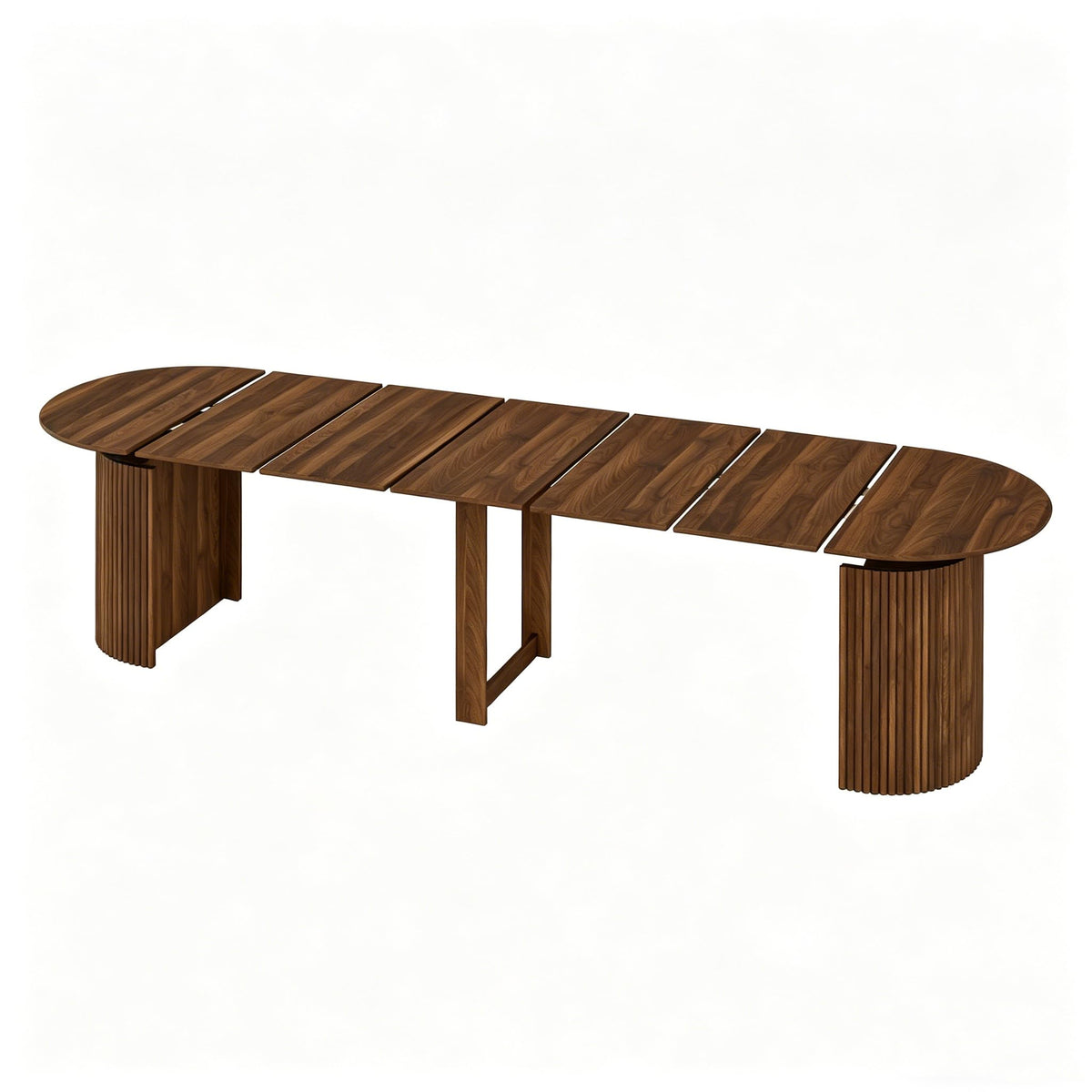 Extendable Oval Dining Table Set