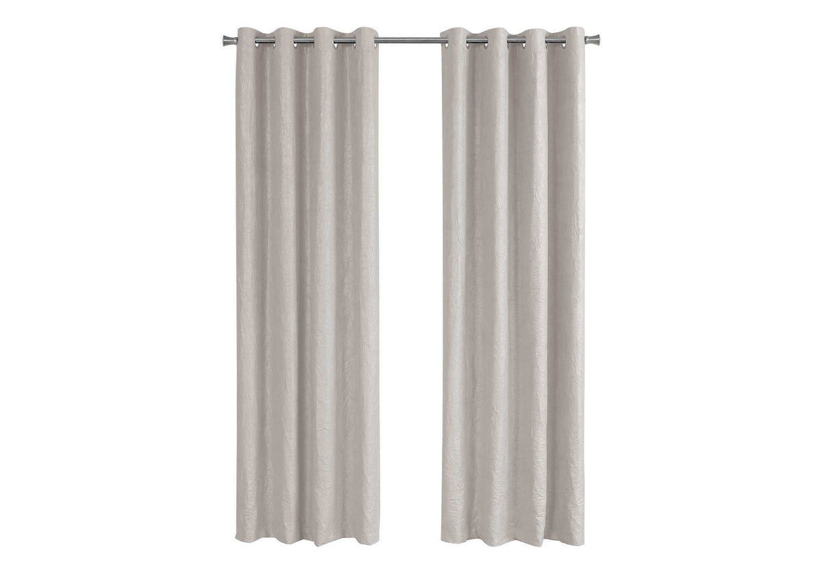 Contemporary Room-Darkening Grommet Curtain Panels — Set of 2