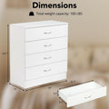 White Four-Drawer Dresser