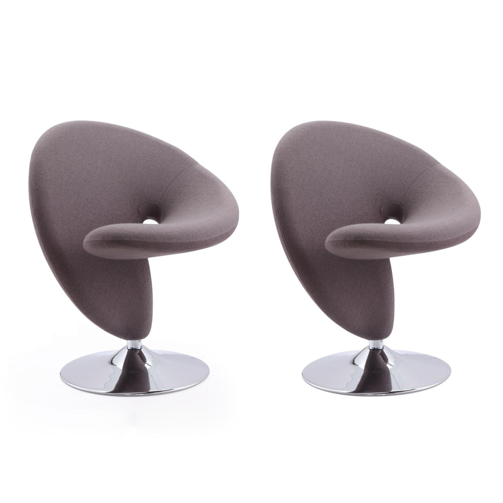 Manhattan Comfort Curl Swivel Accent Chair