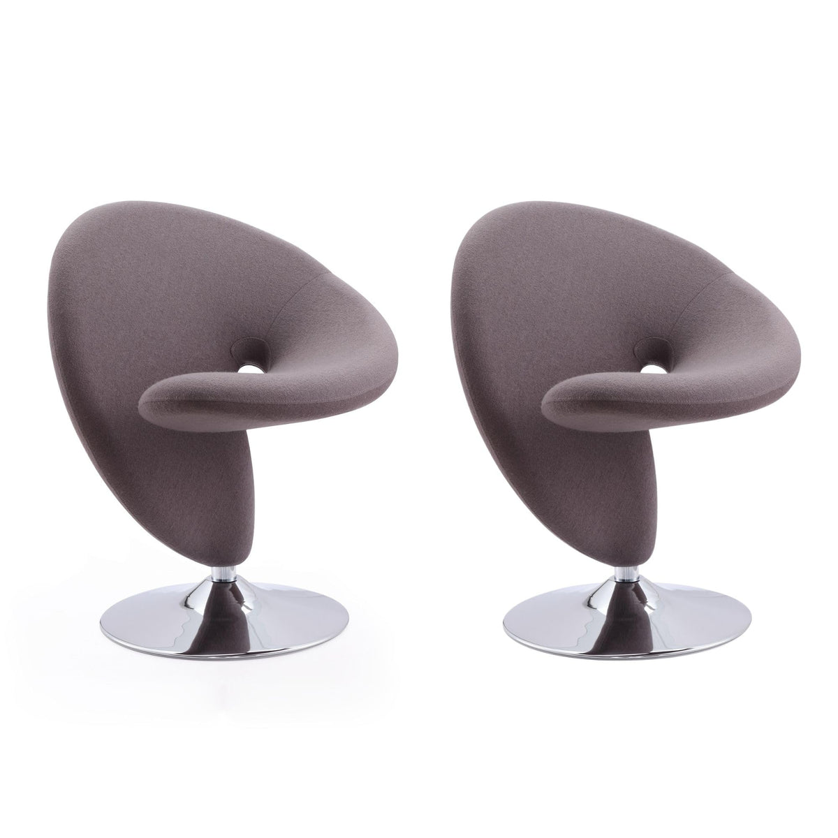 Manhattan Comfort Curl Swivel Accent Chair