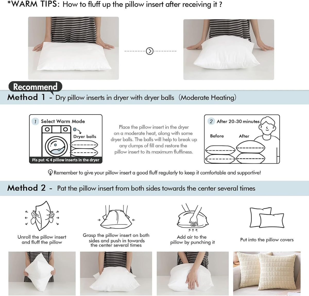 Decorative Pillow Insert