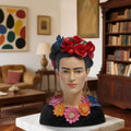 Artistic Frida Kahlo-Inspired Resin Bust Sculpture