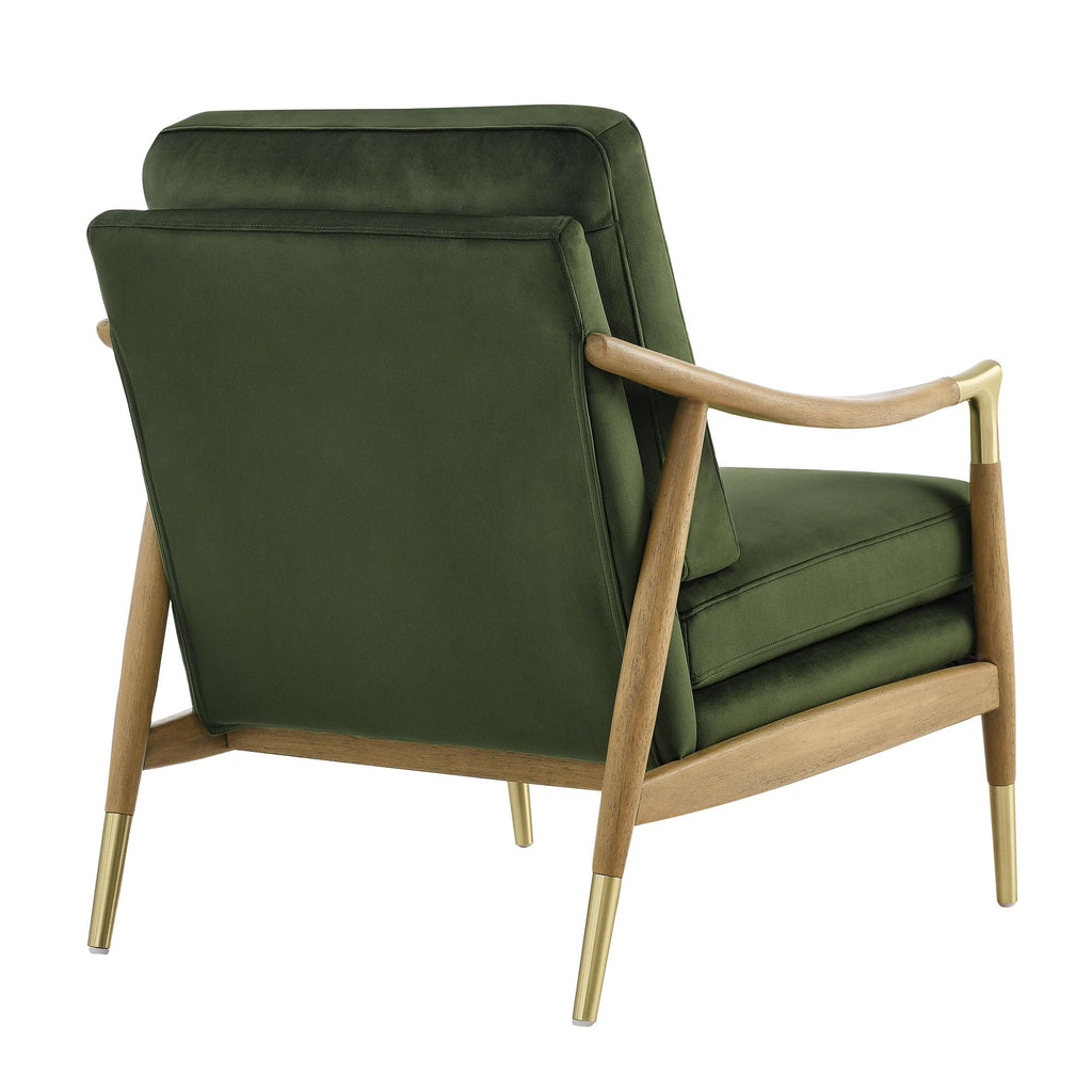 Modway Langford Stain-Resistant Performance Velvet Armchair – Mid Century Modern
