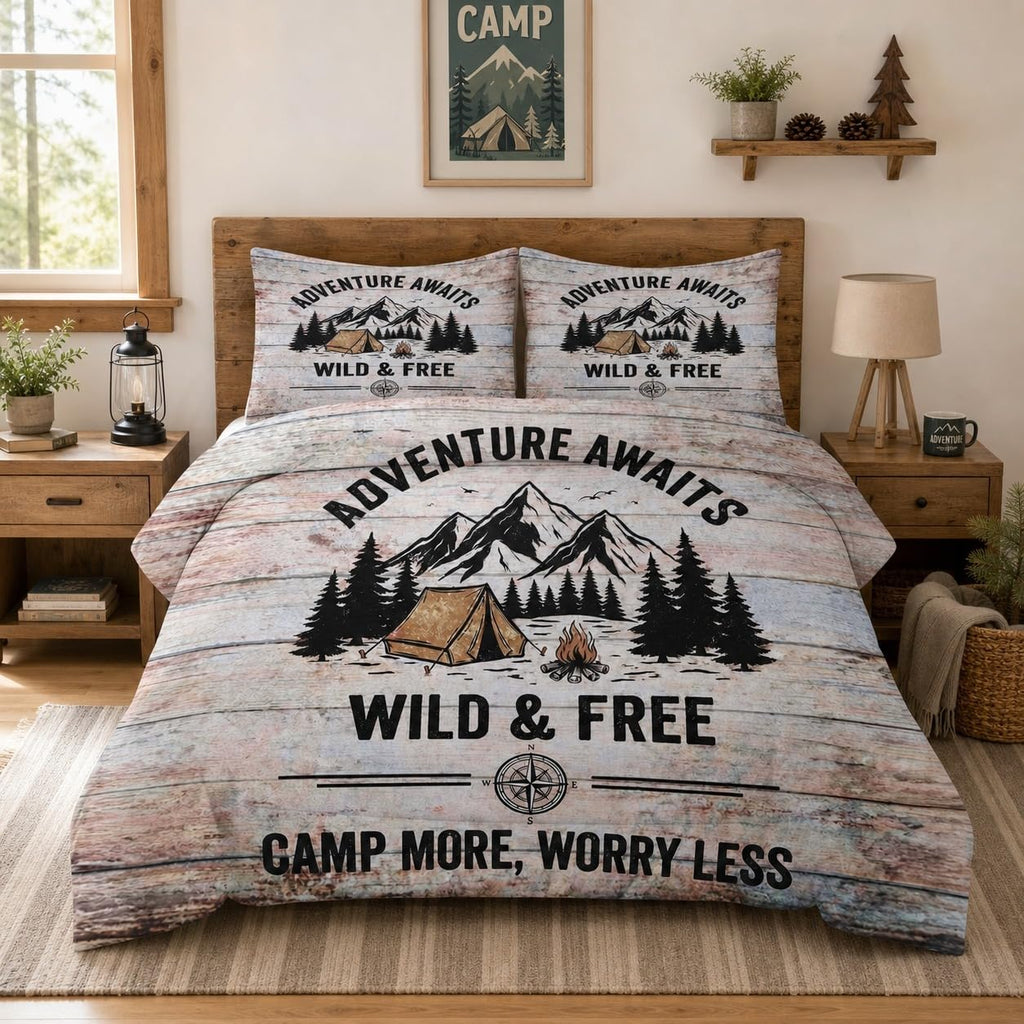 Pamnest Queen Comforter Set, 3 Pieces African Floral Bedding, All Season