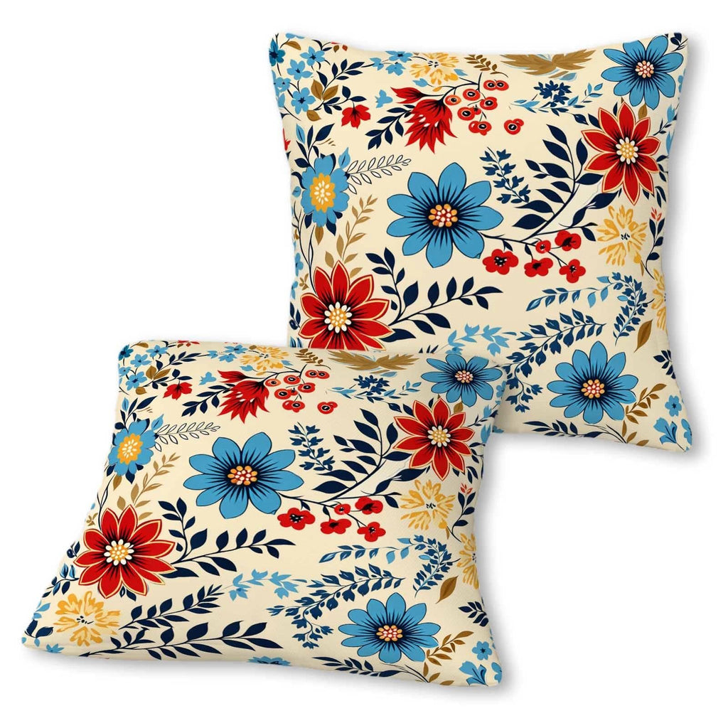 Firmiso Rust Orange Mandala Throw Pillow Covers 18x18 Set of 2