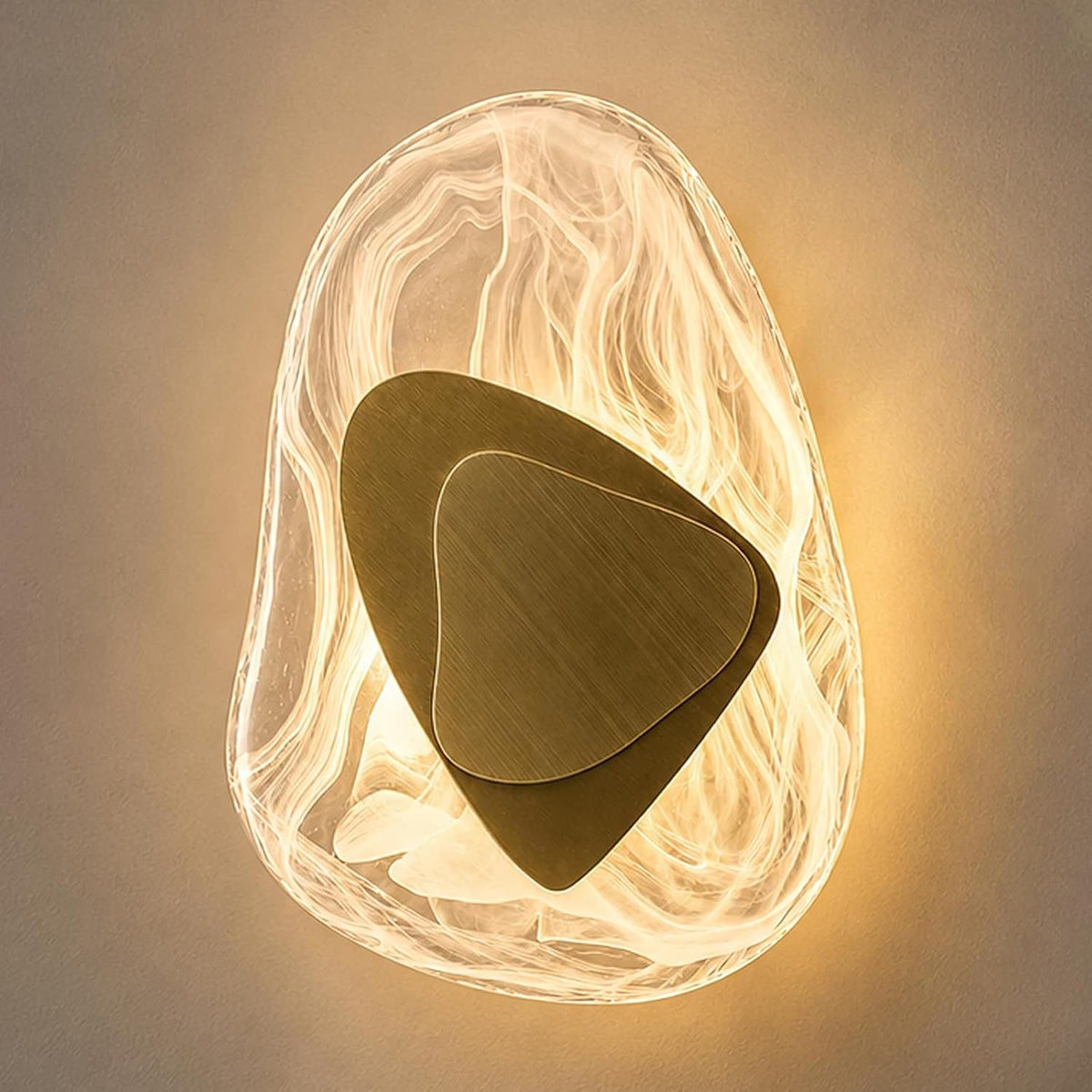Geometric Glass Wall Sconce