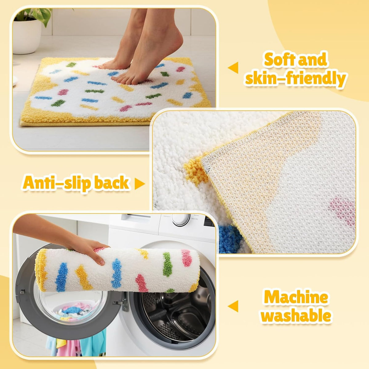 Toaster-Pastry Novelty Bathroom Rug