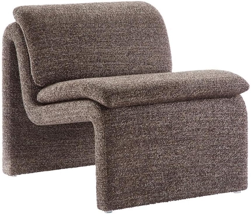 MAKLAINE Boucle Upholstered Armless Accent Chair