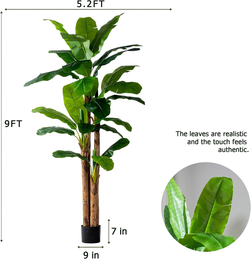 Erimda 9FT Artificial Banana Tree
