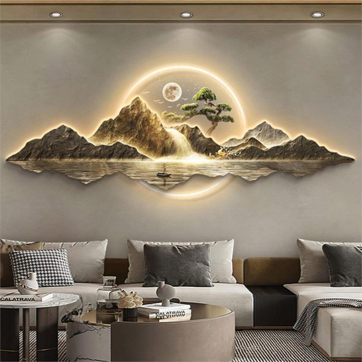 Large Plug-In LED Wall Art with Remote