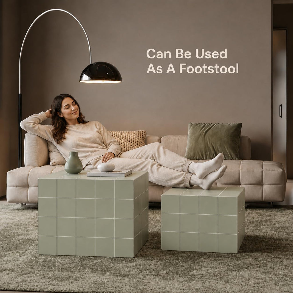Cube Nesting End Table Set