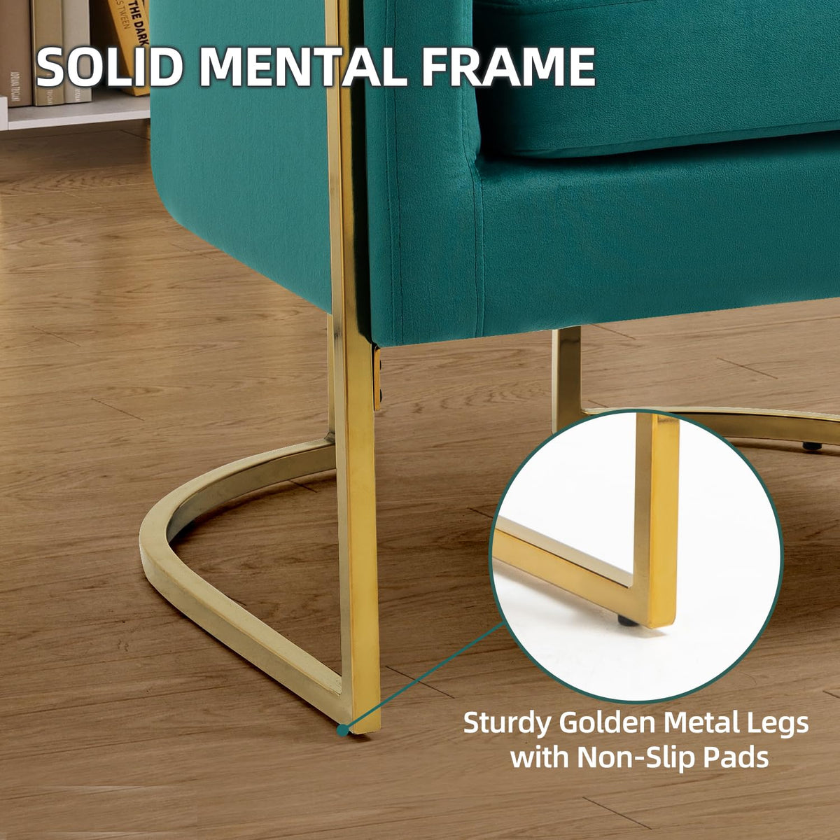 Velvet Barrel Accent Chair with Pillow