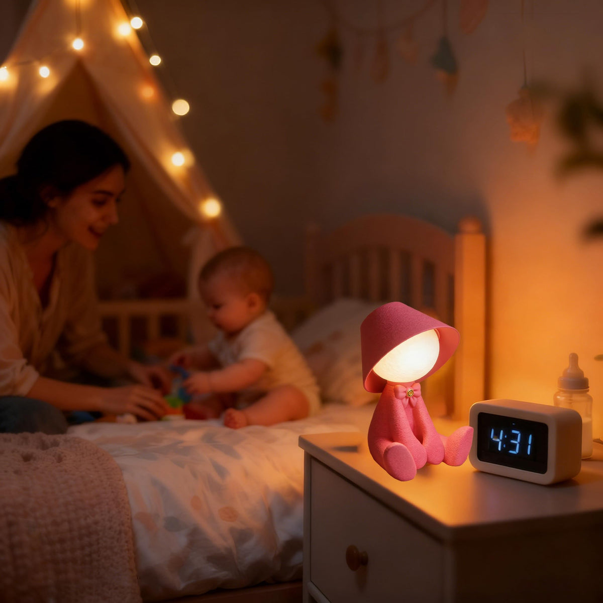 Bedside Touch Control Table Lamp LED Desk Lamp 3 Way Dimmable Modern Night Light for Home Living Room Office Decor