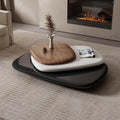 Three-Color Rotating Coffee Table